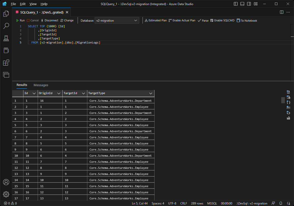 Migrate Recursive